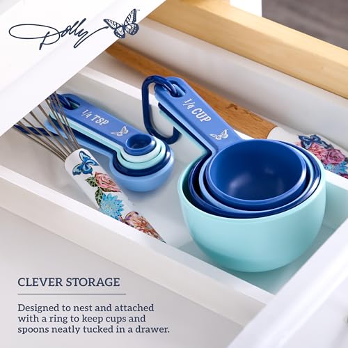 Set de vasos medidores 9 piezas Dolly Parton azul miniatura 5