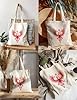 XIARON High-definition printed tote bags eagle crest logo design inspiration design element 340g/m² thick fabric Reusable M Carmine Red #4