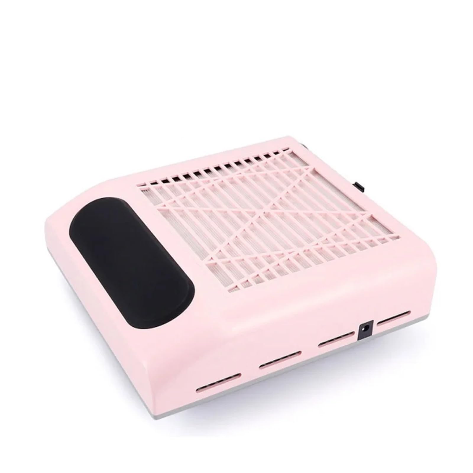 odsysanie pyłu do paznokci, Wentylator wyciągowy do odkurzacza manicure paznokci silny Aspirator ssący z filtrem odpylacz(Pink)