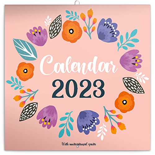 Presco Group 2023, Motivational Quotes Wall Calendar, Monthly Calendar, 16 Month Hanging Presco Group Sep 2022 - Dec 2023, 12X12 In. #TOP3