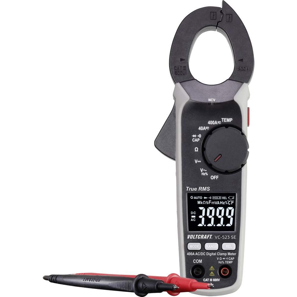 Voltcraft VC-523 SE Stromzange digital CAT III 600V Anzeige (Counts): 4000