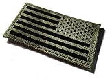 REVERSED Universal Pattern 3.5x2 Inch Infrared Multicam, Od green, Ranger Green, Ir reflective Us Flag Patch Us Army Special Forces Green Beret CAG