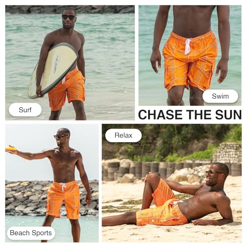 Image of Kanu Surf Men's Flex Plaid Swimtrunk