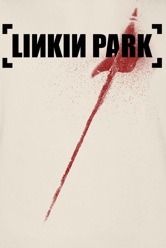 Linkin Park Hybrid Theory – Red Flag Homme Sweat-Shirt à Capuche Beige Regular/Coupe Standard