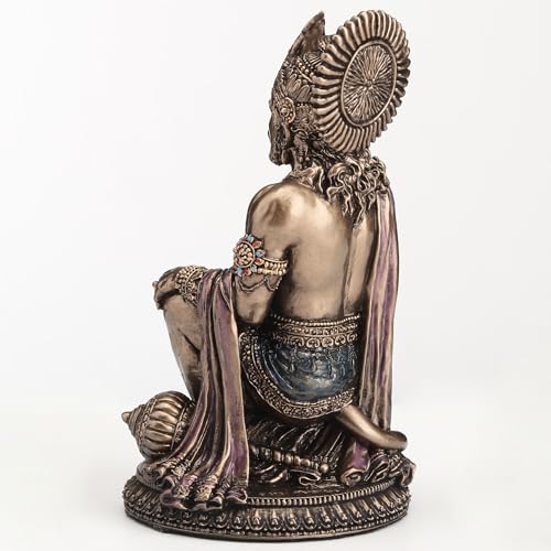 Estatua Hanuman de Resina y Bronce 3.75 pulg. miniatura 4
