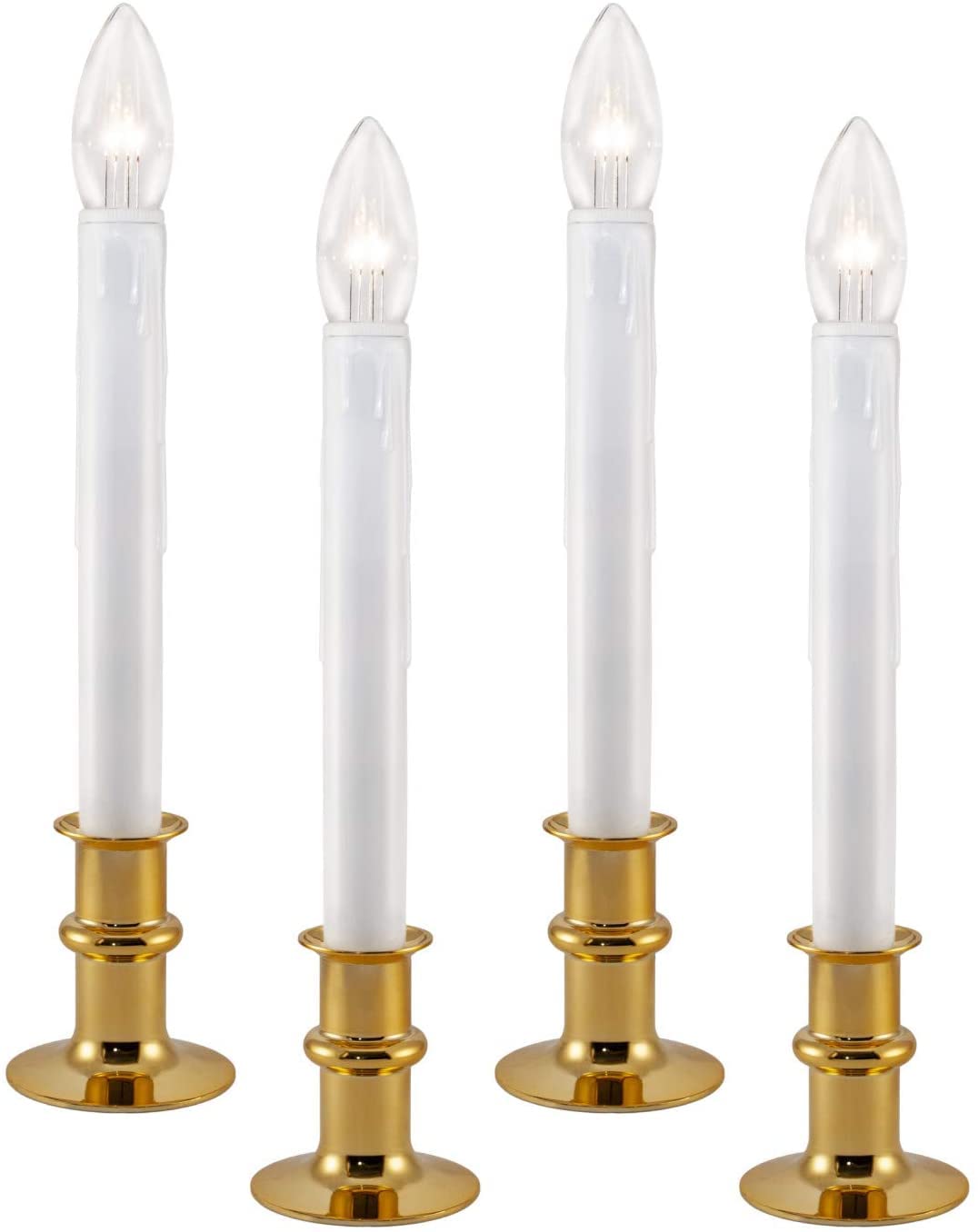 Ultra-Bright LED Window Candles with Timer, Battery Operated