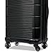 American Tourister Stratum 2.0 Hardside Expandable Luggage with Spinners, Jet Black, 2PC SET (Carry-on/Medium)