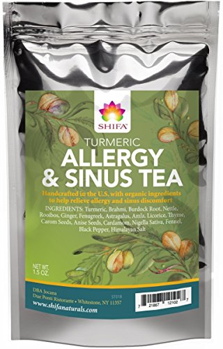 Shifa Turmeric Allergy and Sinus Tea with Herbs, Phytonutrients and Antioxidants