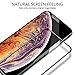 Screen Protector for iPhone Xs Max (Edge to Edge Coverage Full Protection), Tempered Glass 3D Premium Screen Film, HD Clarity, Anti-Fingerprint, Anti-Scratch, Anti-Shock, Bubble Free[2-Pack]