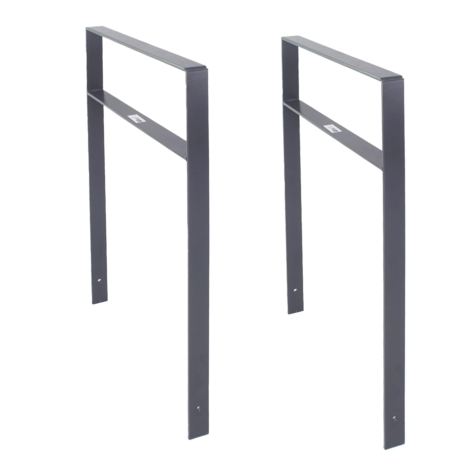 TRUTZHOLM 2x Fahrradanlehnbügel 123x77cm Einbetonieren Flachstahl Anthrazit