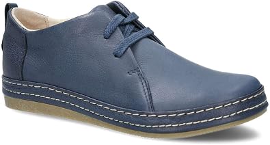 nagaba - Women's Low Shoes - Leather Shoes Women - Low Shoes for Women - Flat Shoes for Women - Casual Shoes Comfortable Lace-Up Shoes for Autumn Spring Summer - Model 382