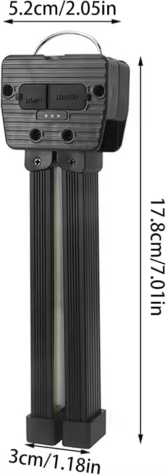 Fitness-Leuchte Faltbare Taschenlampe Wasserdicht 7-Stufige Dimmung Handgehaltene Faltbare Arbeitsleuchte für Bodybuilding Camping Fitness Workout Bühnenperformance Zuhause