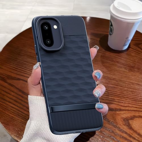 Image of Pikkme Back Cover for OnePlus 15R 5G Camera Protection 3D Hexa Cube Design Silicone Protective Bumper Case (Blue)