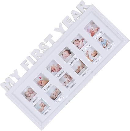 Garneck Unique Ma Premiere Annee 12 Mois Cadre Photo Rahmen Infant Bebe Bebe Nouveau Ne Photographies Memorable Photo Collage Souvenir Cadre Amazon Fr Bebe Et Puericulture