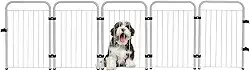 Cercado Pet Dobrável Portátil 5 Modulos Segurança Branco