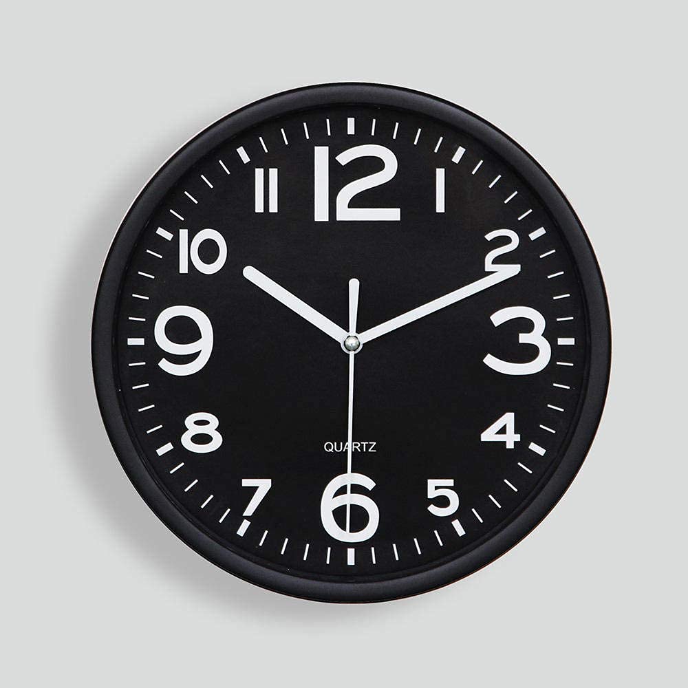 Horloge murale muette design moderne pour chambre et salon calme
