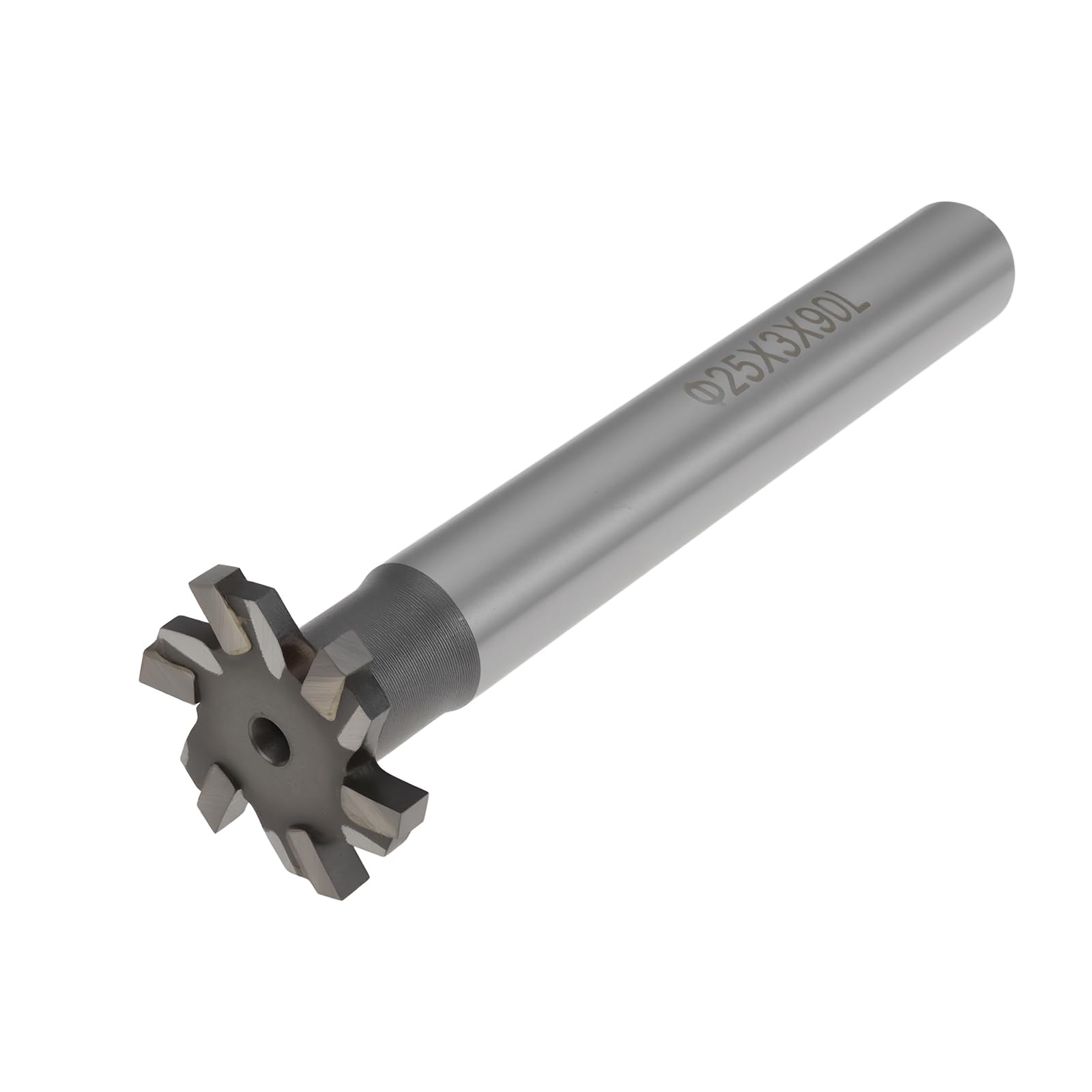 SG Store 6 Flute T-Slot Milling Cutter 25x3mm for Cut Metal Wood 12x90mm