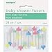 Mini Plastic Baby Bottle Gender Neutral Shower Favor Charms, 24ct