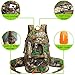 TYRONAL Hunting Backpack Outdoor Gear Hunting Pack with Bow and Rifle Carry System for Hunting. (Camo-Khaki)