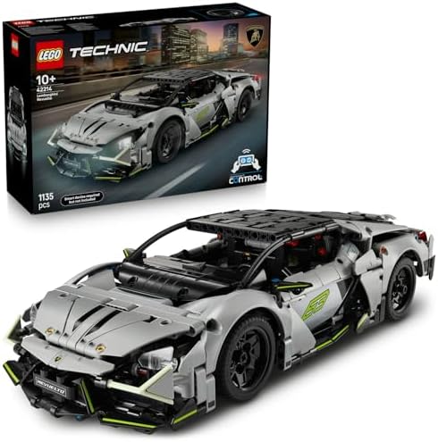 LEGO Technic Lamborghini Revuelto Spor Araba 42214 – 10 Yaş ve Üzeri Çocuklar İçin STEM Destekli Oyuncak Yapım Seti, Süper Spor Araba Tutkunlarına Yaratıcı Hediye Fikri ve Eğitici Oyun (1135 Parça) - Görsel 1