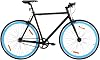 Fixed Gear Bike White and Lightweight Single Speed Bicycle for Urban Commuting and City Riding