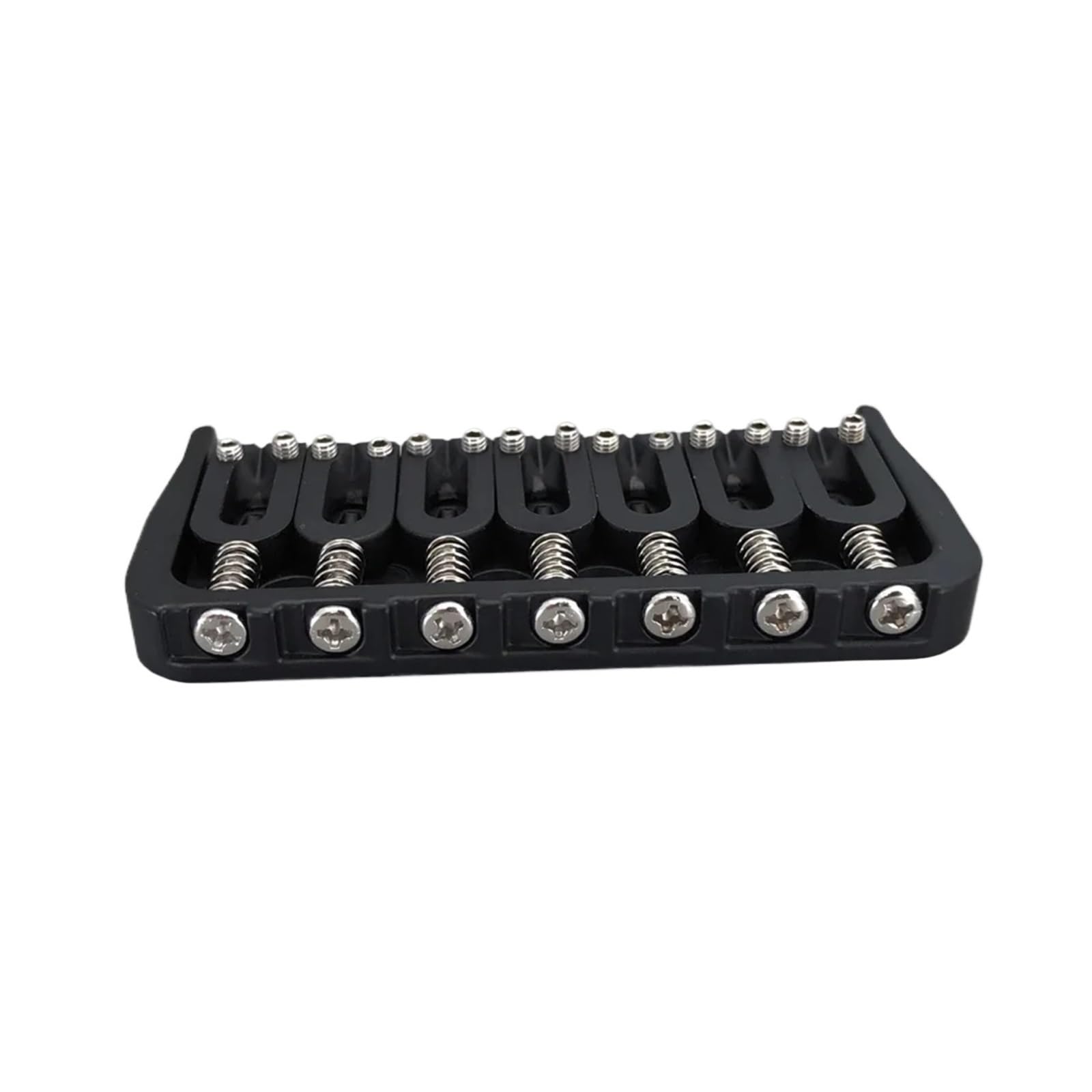 Puente De Guitarra Fijo De 7 Cuerdas, Accesorios For Guitarra, Negro(Chrome)