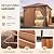 Aoxun 10'x10' Hardtop Gazebo, Outdoor Metal Gazebo with Polycarbonate Roof Canopy, Permanent Pavilion with Netting and Curtains for Lawn, Garden, Patio (Khaki, Single Roof)