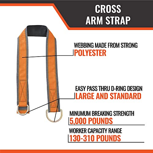 Image of Malta Dynamics 6' Cross Arm Strap for Fall Protection, OSHA /ANSI Compliant, 4 Pieces