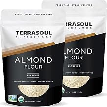 Terrasoul Superfoods Organic Almond Flour, 2 Lbs Pack of 2 - Fine Texture | Grain-Free | Gluten-Free | Perfect for Keto Baking