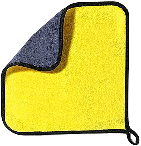 Image of Auto Hub Heavy Microfiber Double Sided, Extra Thick Plush 800 GSM Lint-Free Towel (40cm x 40cm, Multi Color)
