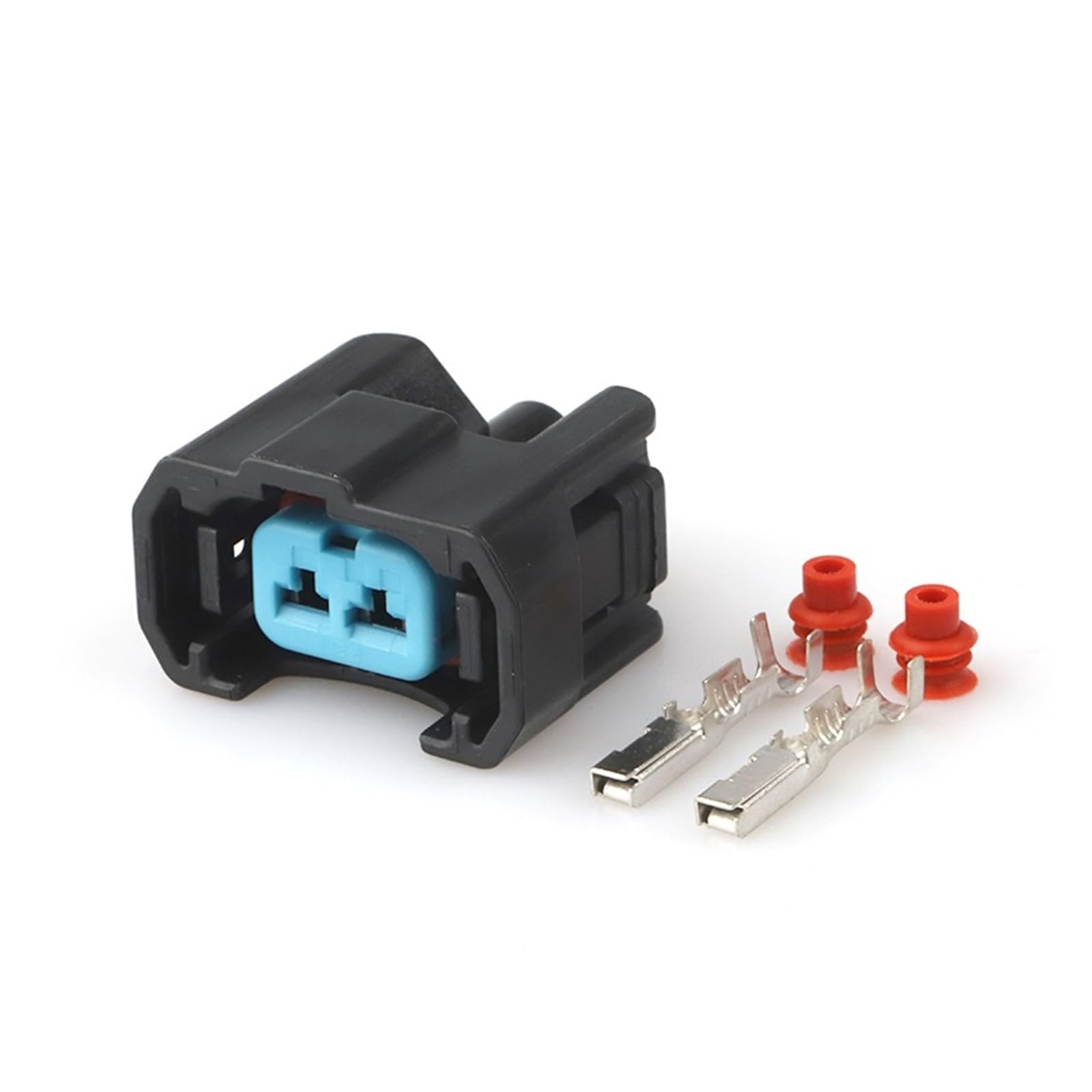 Set 10 Connettori Elettrici Impermeabili 2 Pin Maschio/Femmina Con Terminali E Guarnizioni (6189-0533)