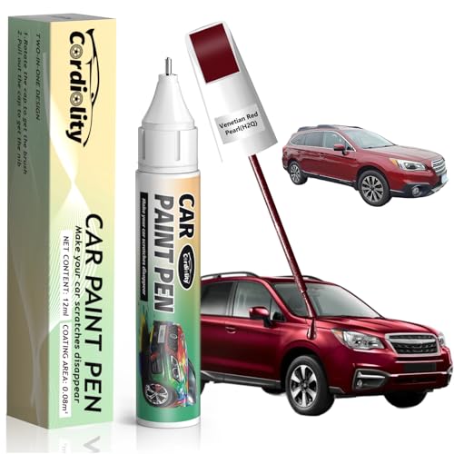Image of H2Q Venetian Red Pearl Touch Up Paint for Subaru, Color Accurate Car Paint Scratch Repair Pen, Quick & Easy Fix Automotive Chips and Nicks