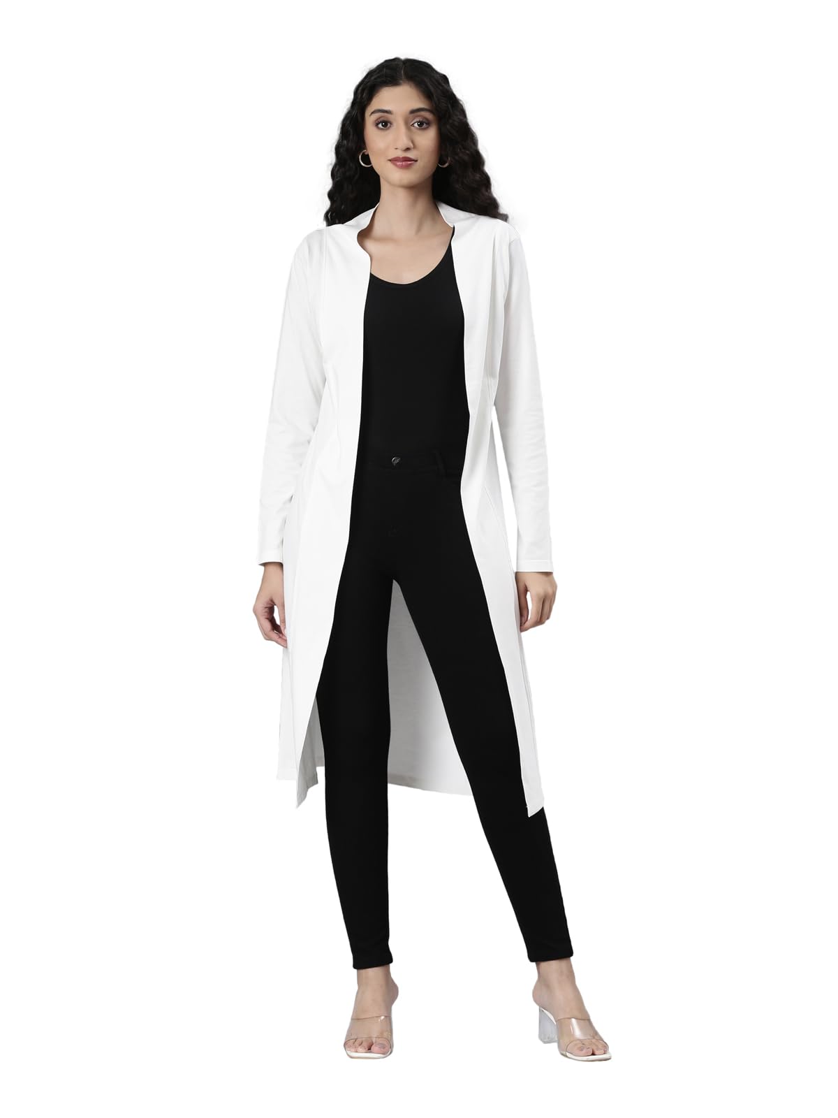 twin birds Solid Shrug top for Women | 3/4 Length Shrug with Full Sleeves | Cotton-picture-21