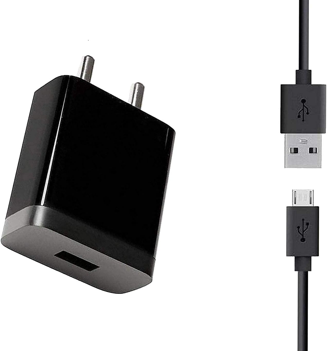 Fast Charger for Mi Xiaomi Redmi 5 Pro/6 Pro/Redmi 5, Redmi 4, Note 5, Redmi 7, Redmi 6 Compatible Like Standard Travel Adapter with Fast Charging Data Cable (2.4 Ampere, Black)