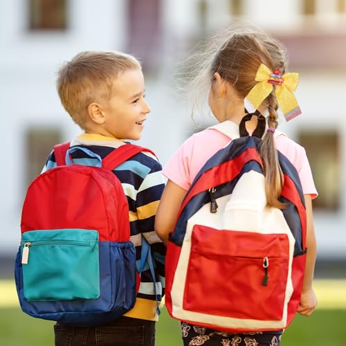 Beleki 2PCS Lazos para el Cabello con Forma de Lápiz Escolar - Pinzas para el Regreso a Clases con Brillo y Diseño de Cuero Amarillo para Niñas - Accesorio para el Primer Día de Escuela miniatura 4