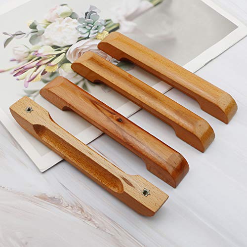 Pxyelec 6.3 Inch Wood Handle Wooden Pull Cabinet Drawer Cupboard Handles Pulls With Screws, Pack Of 10 #TOP3