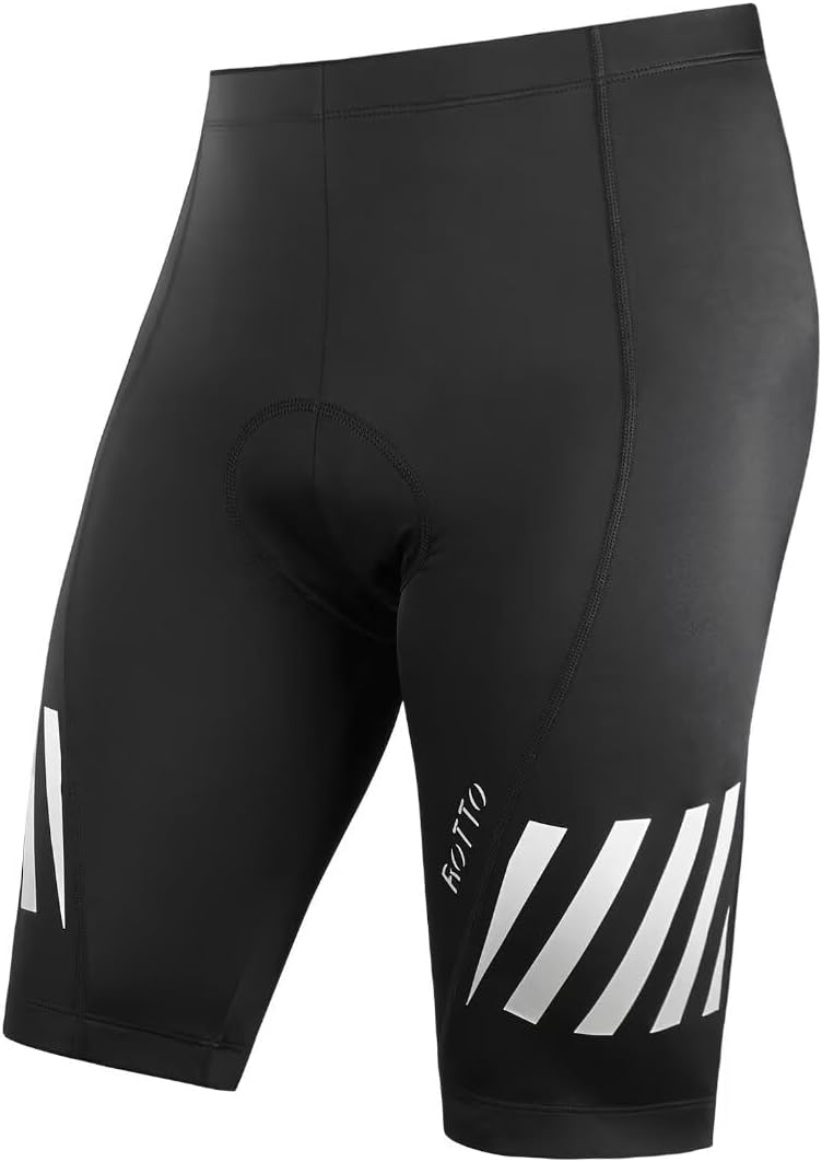 ROTTO Men’s Cycling Shorts Padded Bike Shorts with Gel Padding