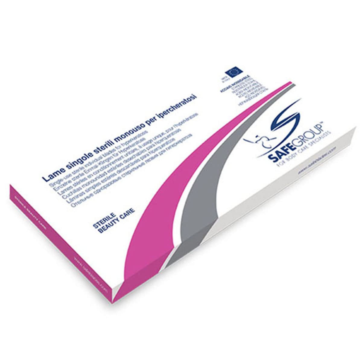 MV Confezione da 50 Lame Safe confezionate singolarmente originali n. 2 (Scatola Rosa)