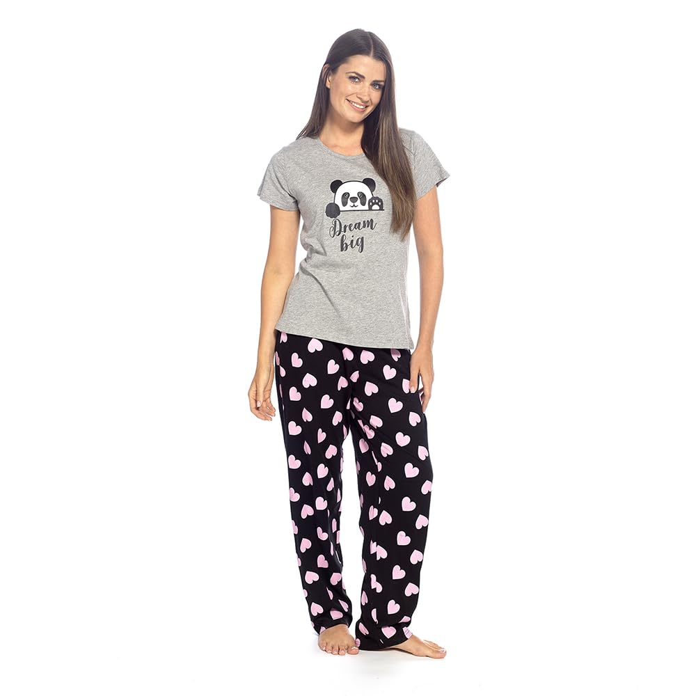 Undercover Ladies Panda Pyjama Set LN448 12-14 UK Size