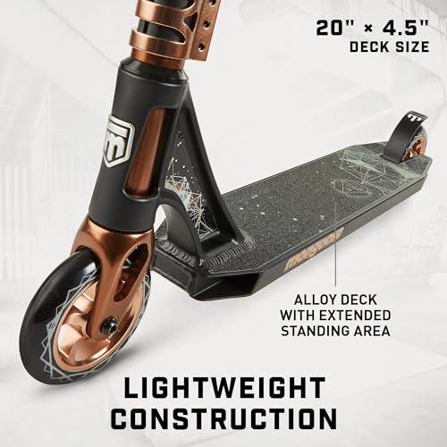 image for Mongoose Rise 110 Expert Freestyle Stunt Trick Scooter, Lightweight Al