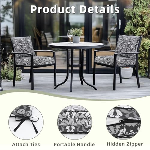 Image of Favoyard Outdoor Deep Seat Patio Cushions Set, 22 inch x 22 inch, Rainproof, Garden