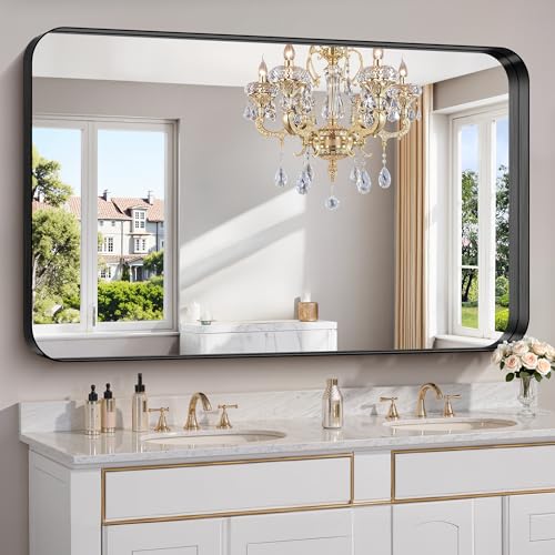 FORBATH 60x36 Inch Large Bathroom Mirror for Double Sinks,