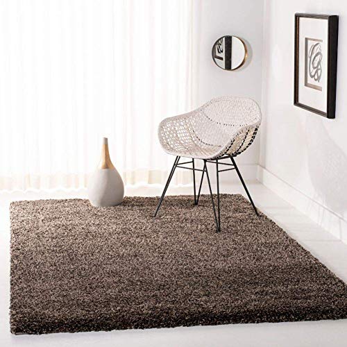 Image of Imra Carpet for Hall 10 x 14 feet Handwoven Fluffy Shag Collection with 2 inch Thickness (330X420 cm) Color Mushroom