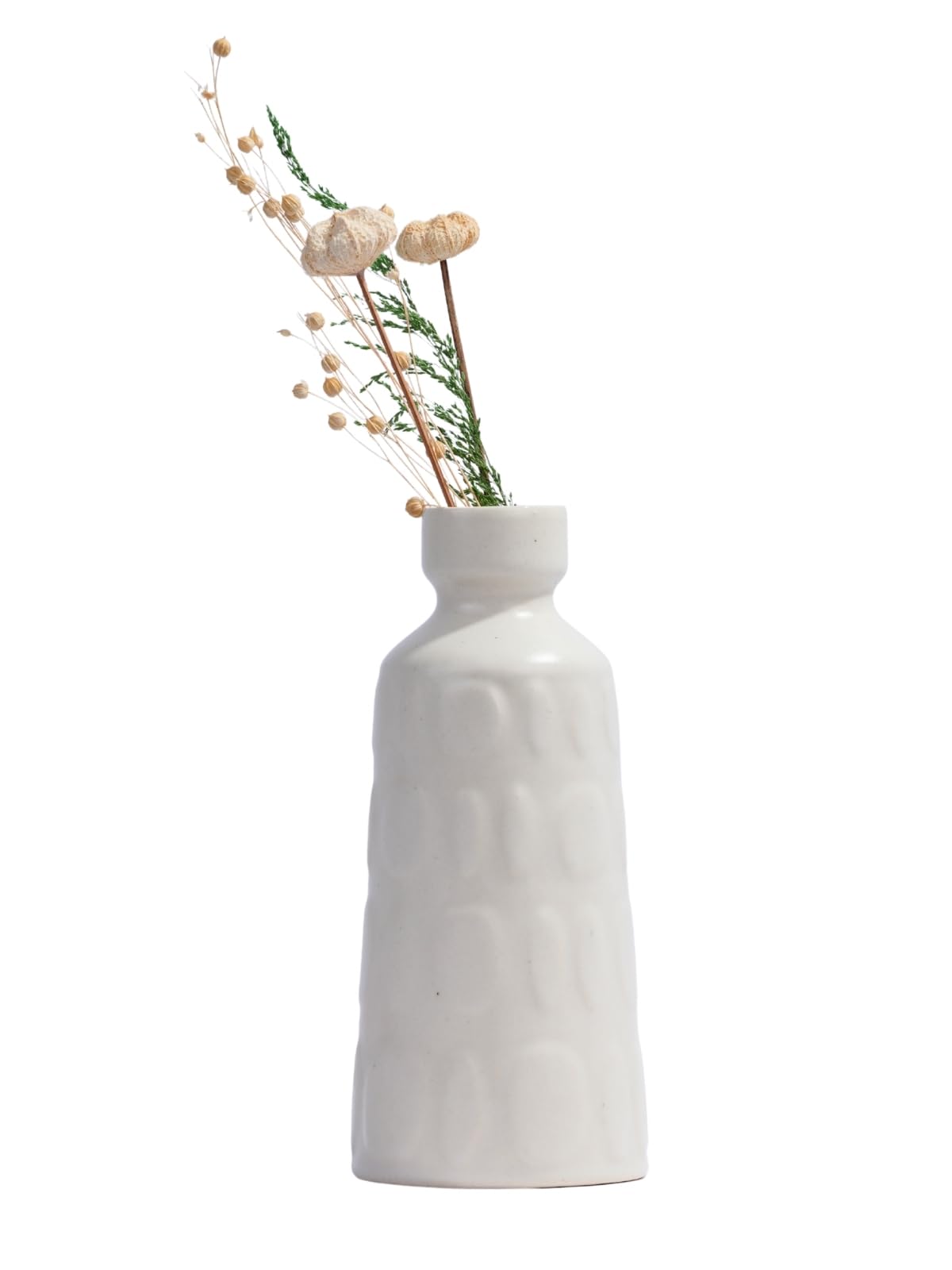 Musse Ceramic Decorative Vase – Modern Handcrafted Flower Vase for Home Décor, Living Room, Tabletop & Gifting (Multiple Designs Available) (Pabble)-image-8
