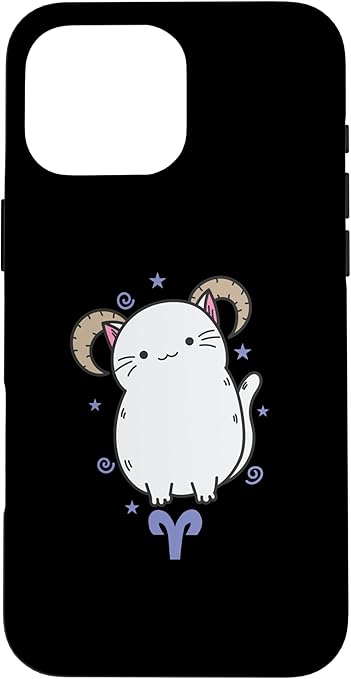Aries Zodiac Sign as a Cat Horoscope Case for iPhone 16 Pro Max