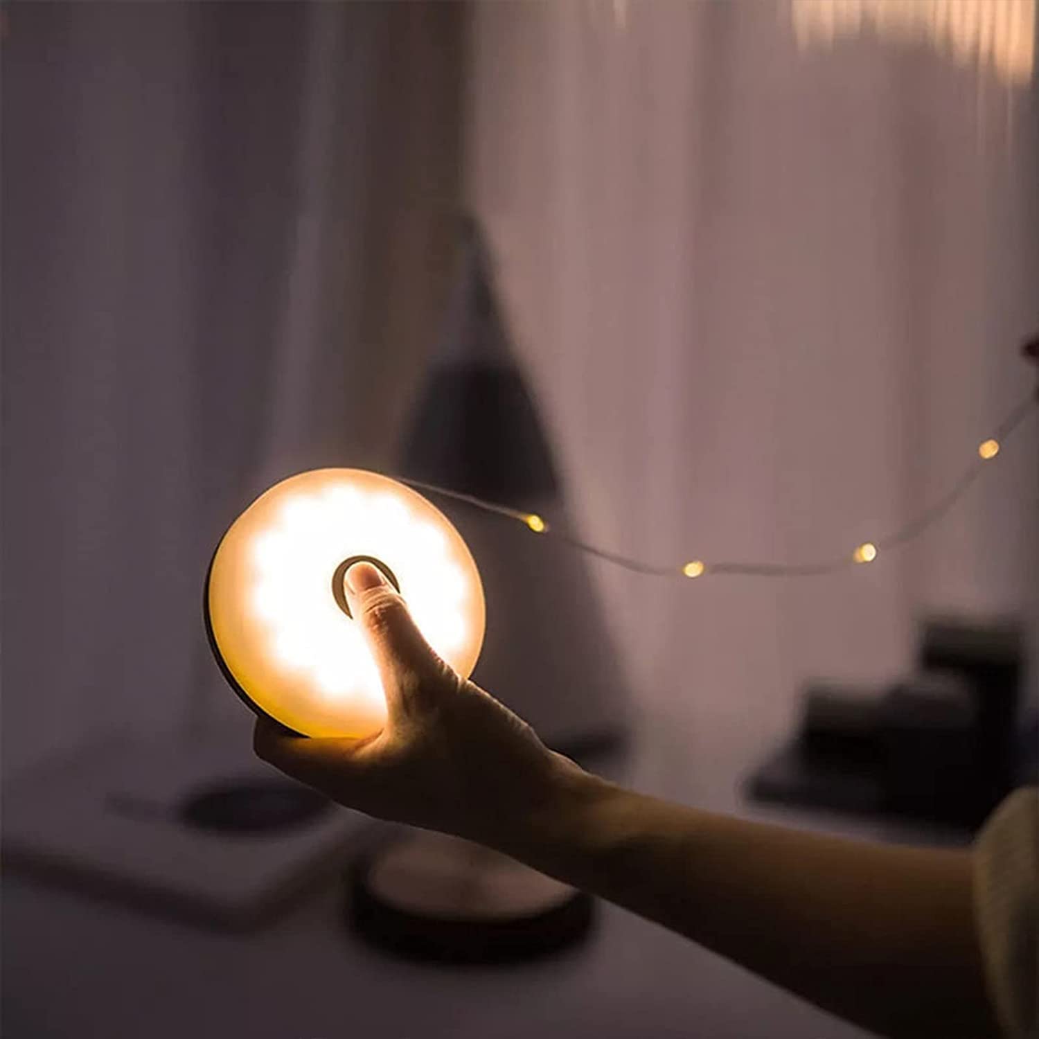 Wielofunkcyjna przenośna lampa kempingowa - Wodoodporne dekoracyjne girlandy świetlne na zewnątrz - Nastrojowe oświetlenie LED na kempingu z łańcuchami świetlnymi Hak do zawieszania - Patio namiotowe