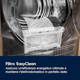 Electrolux Serie 600 GentleCare, Asciugatrice a Pompa di Calore, 9 kg, EW6HCH19G, 14 Programmi, Tecnologia MixCare e SensiCare, Funzione Antipiega, 64 dB, Filtro EcoFlow, 850x596x636 mm