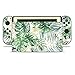 Folien Skin für Spiele Konsole Joy-Con und Ladestation Aufkleber Set Top Schutz gegen Kratzer Design Sticker Cover passgenau selbstklebend RX021 (Nr. 23 Monstera)