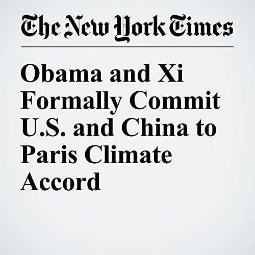 Obama and Xi Formally Commit U.S. and China to Paris Climate Accord cover art