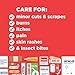 All-Purpose Portable Compact First Aid Kit for Minor Cuts, Scrapes, Sprains & Burns, Perfect for Home, Car, Travel, Camping Essentials & Outdoor Emergency Kit, 160 Pieces